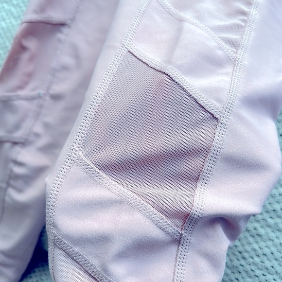 Sommer Ray Pink Mesh High Waist Women Leggings - Picture 3 of 5